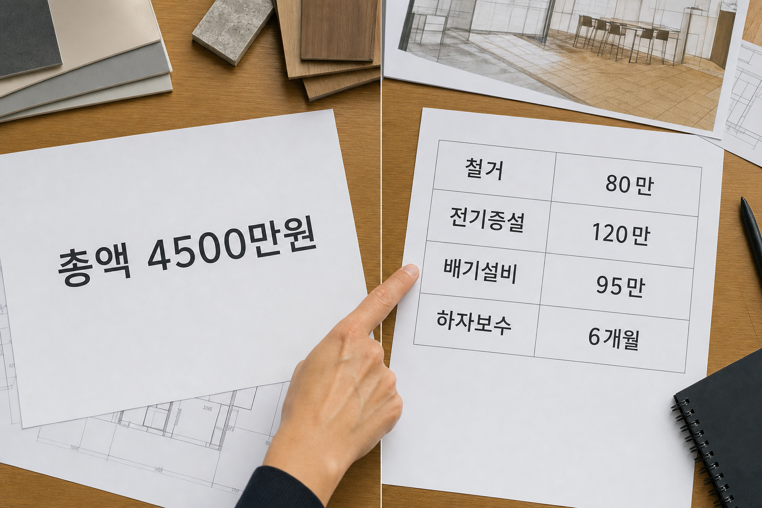 매장 인테리어 견적 받을 때 비교 포인트 정리