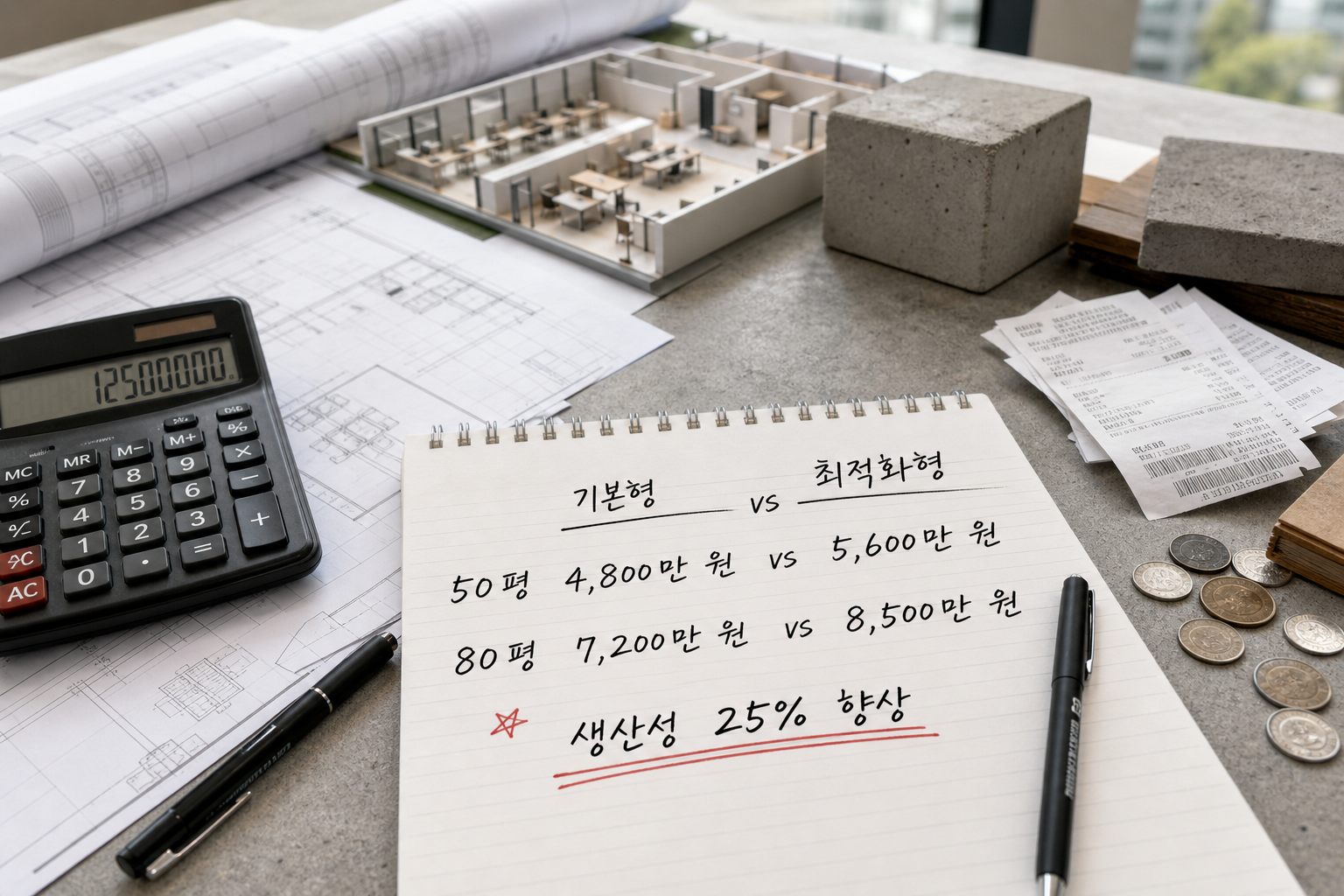 오피스 인테리어 레이아웃 생산성 높은 기준