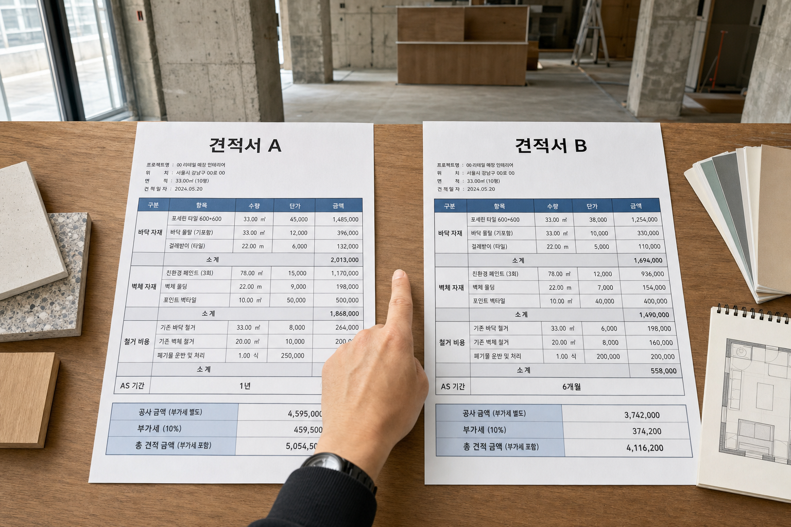 매장 인테리어 견적 비교할 때 꼭 확인해야 할 항목 — 인테리어 견적