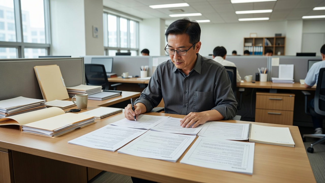 인테리어 계약 체크리스트 목차 확인 장면