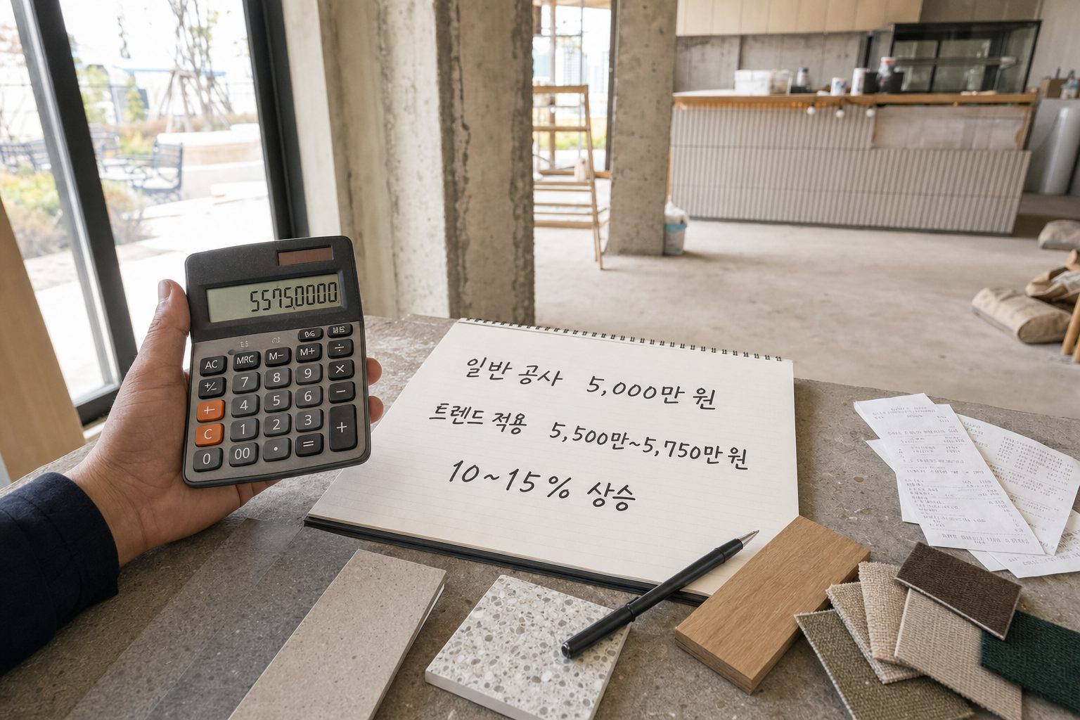 2025년 상업 인테리어 트렌드와 비용 적용 사례