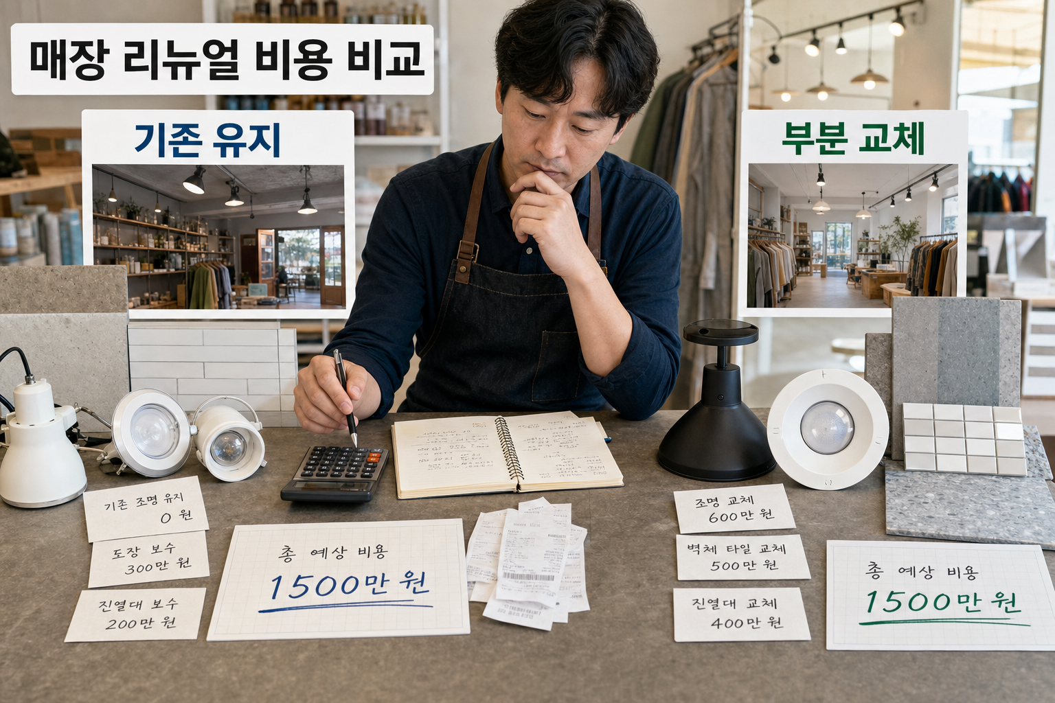 매장 리뉴얼 비용을 절감하면서 효과를 높이는 방법 — 매장 리뉴얼