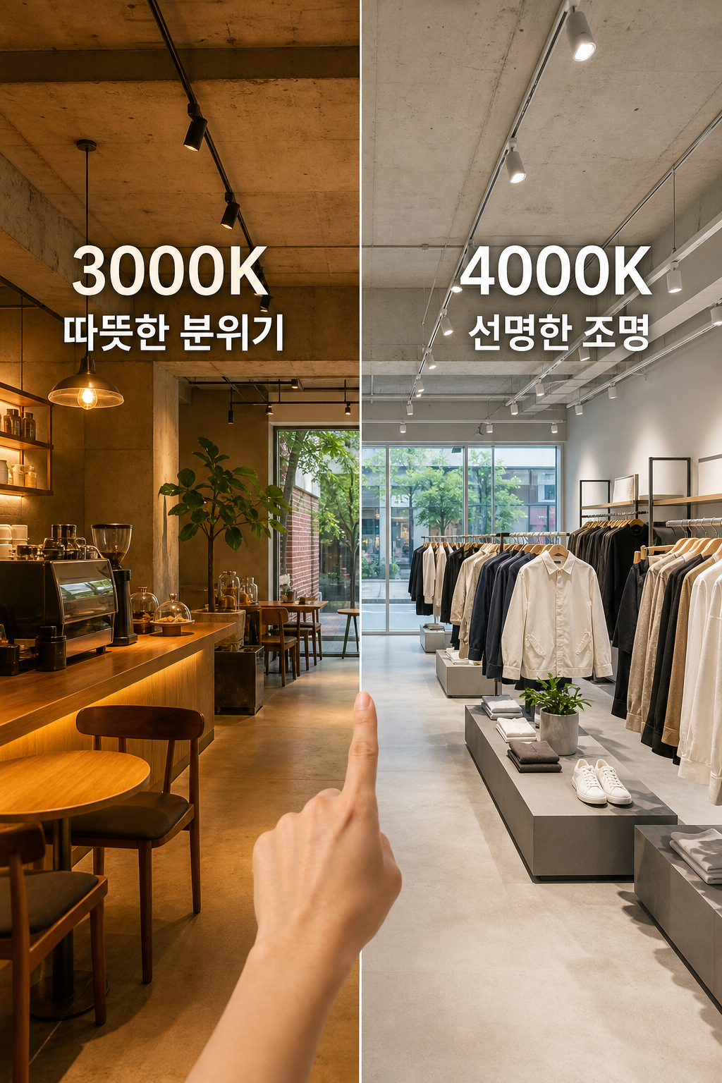 상업 인테리어 조명 선택 기준