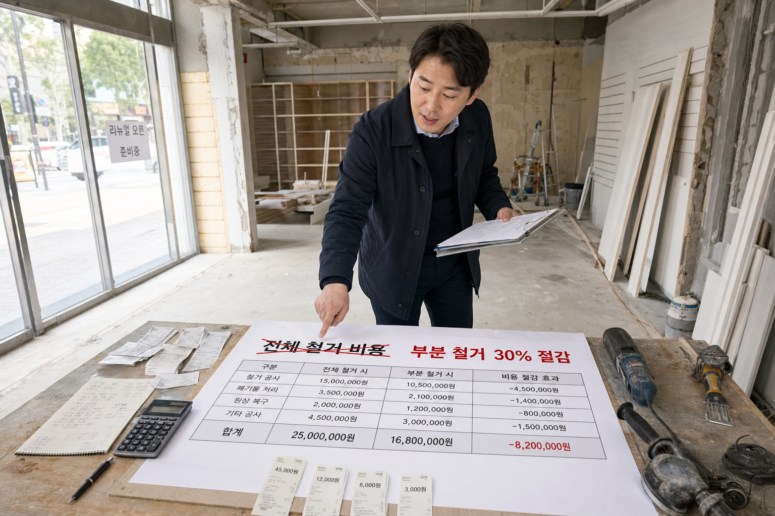 매장 리뉴얼 철거 비용 절감 방법